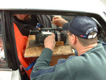 Greg Douglas Secures the Car-cam